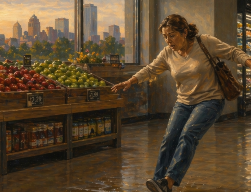 Slip and Fall on a Wet Floor in an OKC Grocery Store