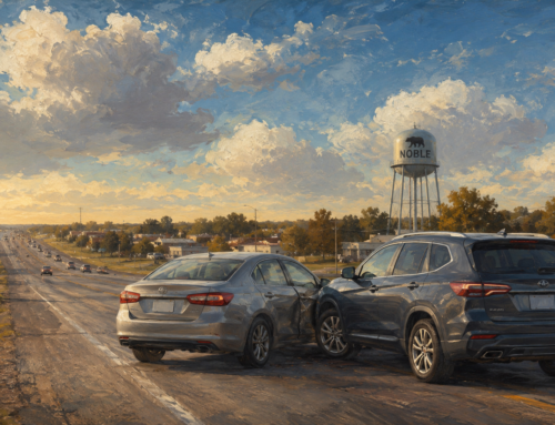 Car Accident in Noble — What to Do After a Crash on Highway 77