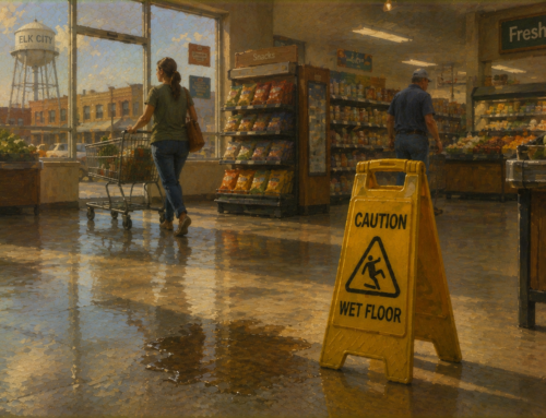 Slip and Fall at an Elk City Grocery Store — Who’s Responsible?